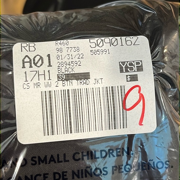 NWT Lands End Mens Washable Wool 2 Button Traditional Suit Jacket 39R Regular - Picture 10 of 10